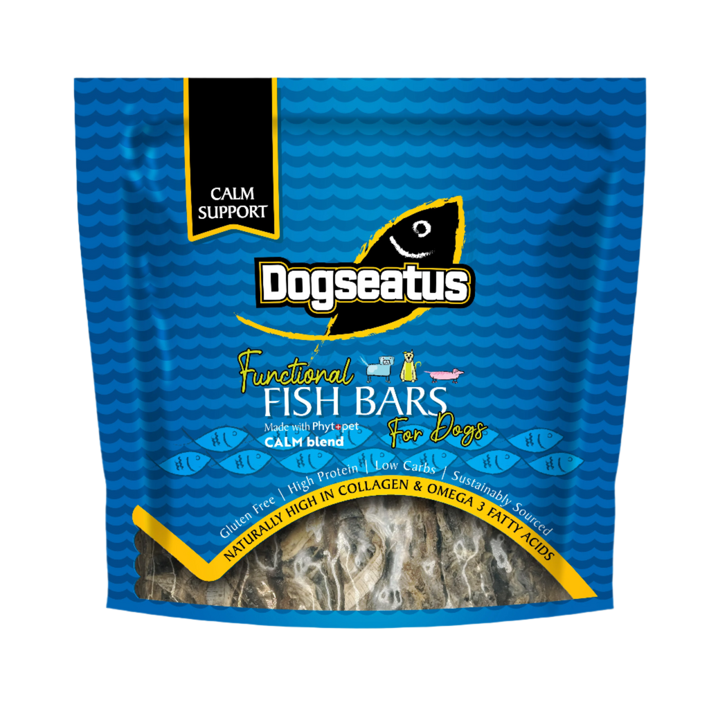 Pet Natural Dogeatus Fish Skin Treats - Calming Herb Mix Bars - 500g